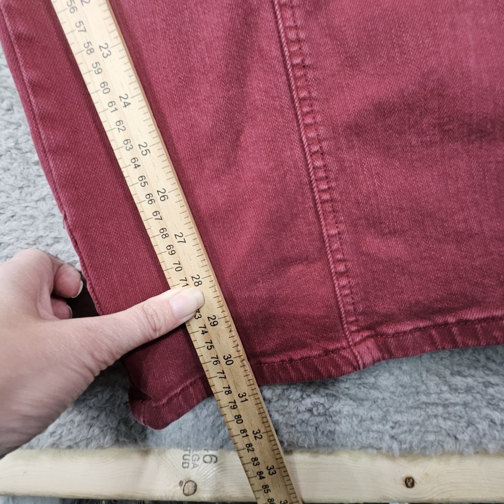 Judy Blue High Rise Seam Straight Jeans Womens 24W Burgundy Denim Preppy Casual - Picture 16 of 16